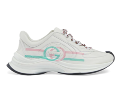 Women's Gucci Run Leather Sneakers Interlocking G - Shop Now & Enjoy Discount!