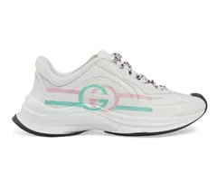 Women's Gucci Run Leather Sneakers Interlocking G - Shop Now & Enjoy Discount!