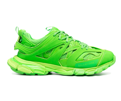 Shop Women's Balenciaga Track Panelled Sneakers Fluorescent Green at Discount Prices!