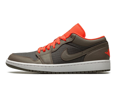 Air Jordan 1 Low SE - Black/Olive/Bright Crimson - Women's Sale Get Now!