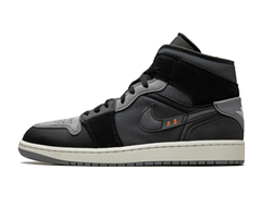 Women's Air Jordan 1 Mid SE CRAFT Inside Out - Black at Discount