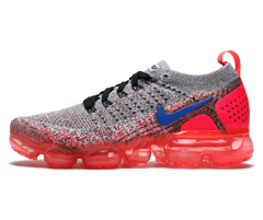 Women's Nike Airmax Vapormax Fluknit - White/Ultramarine-Hot Punch - Now On Sale!