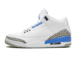 Get the Latest Air Jordan 3 Retro - UNC White/Valor Blue-Tech for Men's Sale Now!