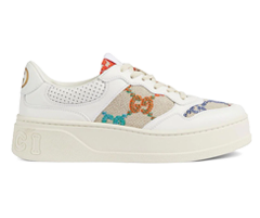 Women's Gucci GG Low-Top Sneakers - White & Multicolour Sale Get