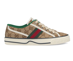Shop Men's GG Gucci Tennis 1977 Sneakers - Beige/Ebony and Buy at Discount!