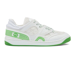 Shop Women's Gucci Basket Sneakers - Interlocking G Logo White/Green