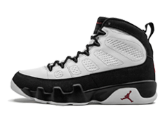 Shop Women's Air Jordan 9 Retro - White Black Red 2016 Release