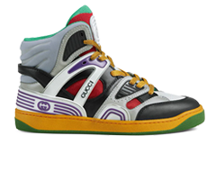 Black/Multicolour Gucci Basket High-Top Sneakers - Get the Perfect Look for Men