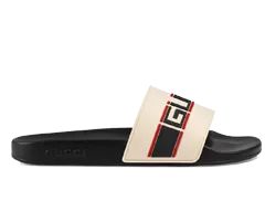 Gucci Stripe Rubber Slide Sandal