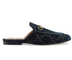 Shop Gucci Princetown GG Velvet Slipper for Men's at Discount