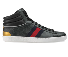 Men's Gucci Black Supreme Canvas High Top Sneaker - Get the Latest Look Now!
