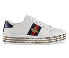 Shop Gucci Ace Sneaker With Crystals for Men's and Get Discount!