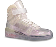 Men's White Louis Vuitton Trainer Sneaker Boot Transparent Material - Buy Now & Enjoy Discount!