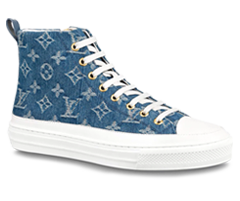 Louis Vuitton Stellar Sneaker Boot Monogram Denim Bleu Jeans Blue - Buy Men's Fashion Now!
