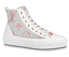 Shop Women's Louis Vuitton Stellar Sneaker Boot Pink and Get Discount!