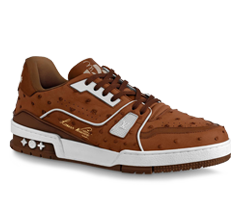 Men's Louis Vuitton Trainer Sneaker Cognac Brown - Get Discount Now!