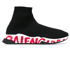 Get the Balenciaga Speed Graffiti Red shoes for women.