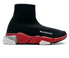 Balenciaga Speed Clear Sole Black Red - Shop Men's Designer Shoes Now!