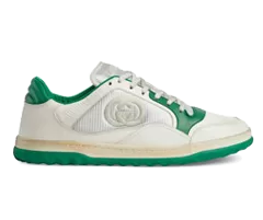 Gucci Mac80 Low-Top Sneakers White/Emerald Green