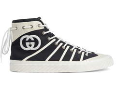 Gucci High-Top GG Sneakers Black/White