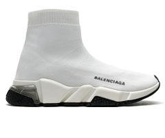 Shop Balenciaga Speed Clear Sole White Black for Men's - Sale Now!