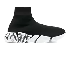 Balenciaga Graffiti Sneakers Black/White