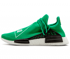 Shop Mens Pharrell Williams NMD Human Race Green Sneakers