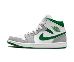 Jordan Grey / Pine Green / White