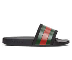 Shop Gucci Black Pursuit Slides for Men - Get Discounts Now