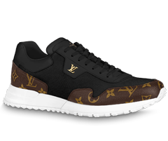 Women's Louis Vuitton Run Away Sneaker - Black Monogram Canvas and Mesh - Buy Now at Discount!