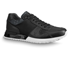 Men's Louis Vuitton Run Away Sneaker - Black Monogram Canvas, Calf Leather and Textile - On Sale Now!