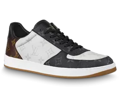 Get the Louis Vuitton Rivoli Sneaker - Ebene, Monogram canvas for men.