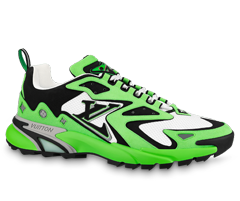 Men's Louis Vuitton Runner Tatic Sneaker - Green Mix of Materials On Sale Now!