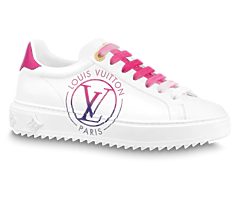 Shop Louis Vuitton Time Out Sneaker Fuchsia Pink for Women's