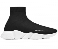 Buy Men's BALENCIAGA SPEED RUNNER MID BLACK/WHITE Sneakers at Sale
