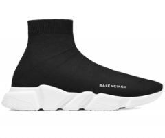 Women's BALENCIAGA SPEED RUNNER MID BLACK/WHITE on Sale Now!