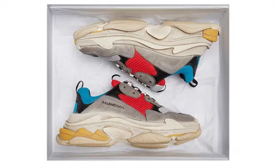 Balenciaga Triple S - Trainers  Red / Blue