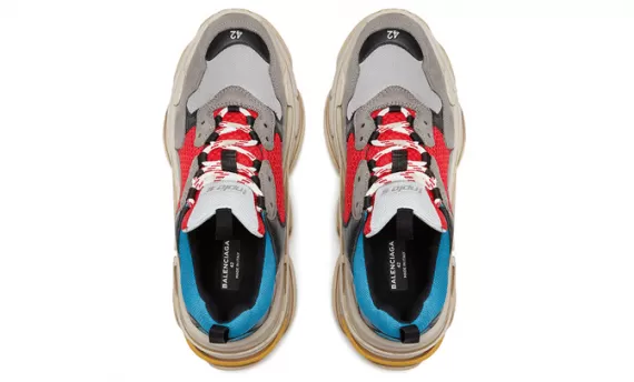 Women's Balenciaga Triple S - Trainers Red/Blue on Sale Now!
