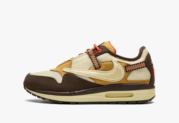 Men's Nike Air Max 1 - Travis Scott Baroque Brown Sale Get