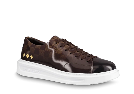 Shop Louis Vuitton Beverly Hills Dark Brown Sneaker for Men