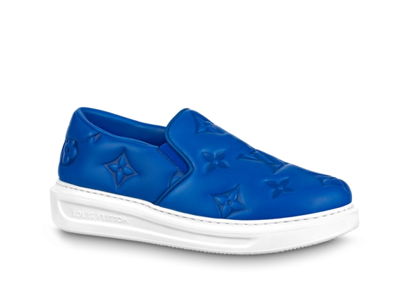 Louis Vuitton Beverly Hills Slip On Blue Men's Shoes - Shop Now & Save!