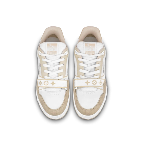 Buy Men's Louis Vuitton Trainer Sneaker - Beige Monogram Denim