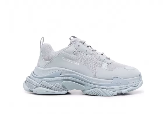 Shop Balenciaga Triple S Light Blue Sneakers for Men