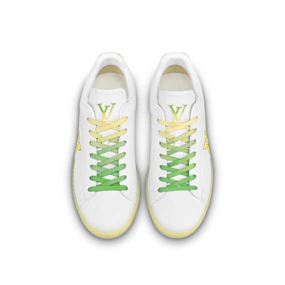Men's Shoes - Get Louis Vuitton Luxembourg Samothrace Sneaker - Yellow Calf Leather On Sale