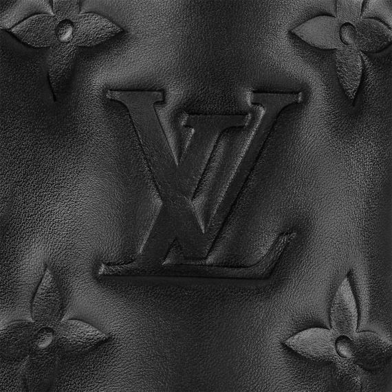 Men's Louis Vuitton Beverly Hills Slip On - Black Monogram-embossed calf leather