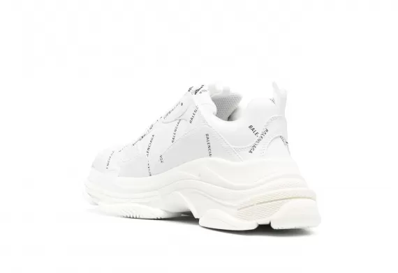 Get the Trendy Balenciaga Triple S - White All-over Logo Print for Women's!