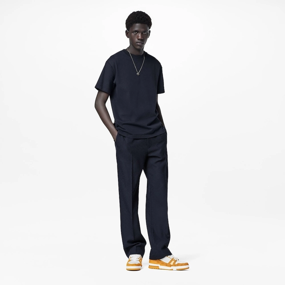 Buy Men's Louis Vuitton Trainer Sneaker - Monogram-Embossed Grained Calf Leather