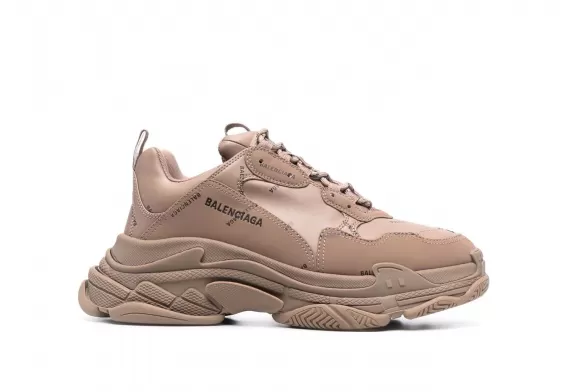 Shop Balenciaga Triple S - Dark-Beige Sneakers for Men's Sale