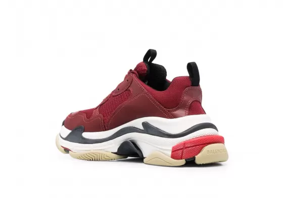 Shop Balenciaga Triple S Mens Shoes in Apple Red/Multicolour at Discount