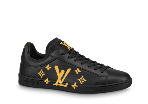 Men's Louis Vuitton Luxembourg Samothrace Sneaker - Black Calf Leather at Discounted Prices